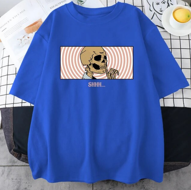 Tshirts Shhh Keep Quiet Skeletons