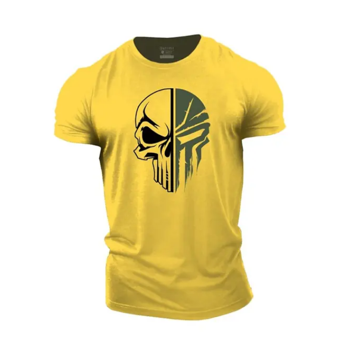 Tshirt For Men 3D Print Military Skull