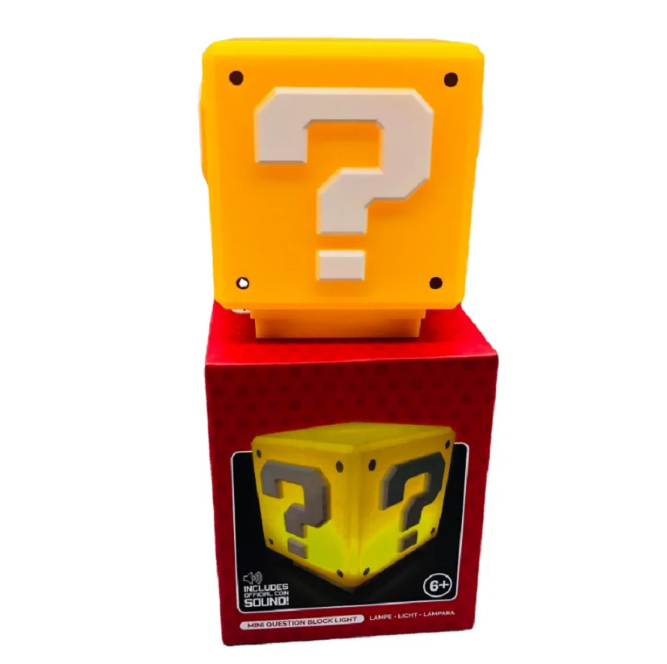 Led Question Mark Night Light Super Mario Bros Games Toy