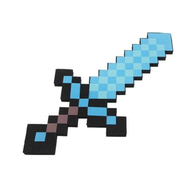 Minecraft My world Design Steve Blue Diamond Sword