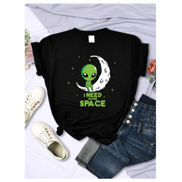 I Need More Space Green Alien Tshirts