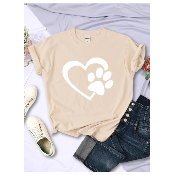 Funny Heart And Hand Palm Pattern Tshirts