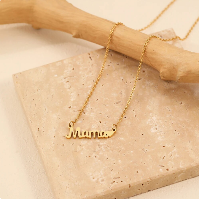 Necklaces Mom Love Heart Letter Pendant Fashion Chain Mother Day