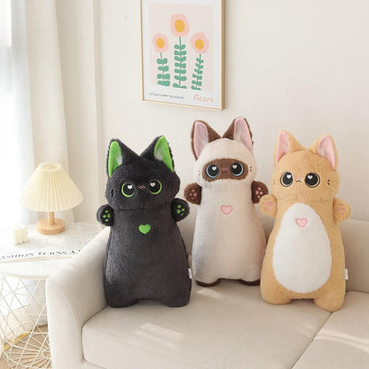 Cat Doll Long Pillow Cute