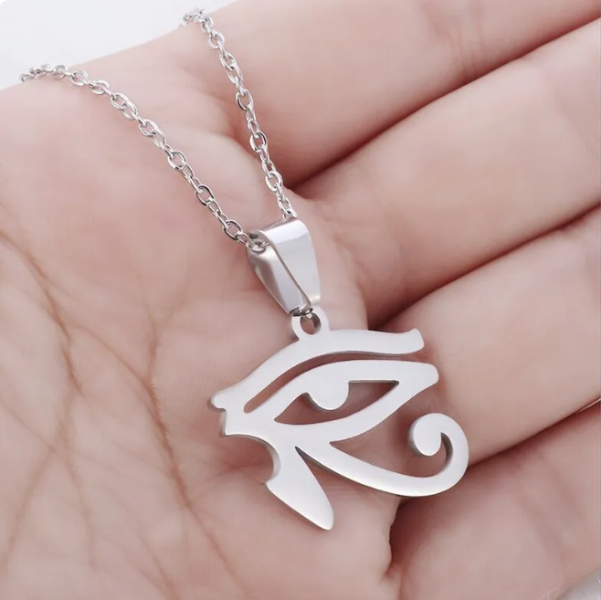 Stainless Steel Eye Of Horus Necklace