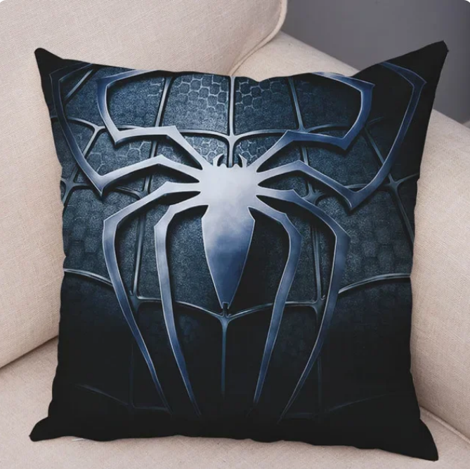 Cartoon Spiderman Polyester Pillow Cover