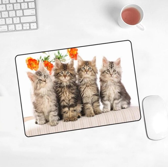 Elevate Your Desk Decor Cute Cat Mouse Pad For Computer Users