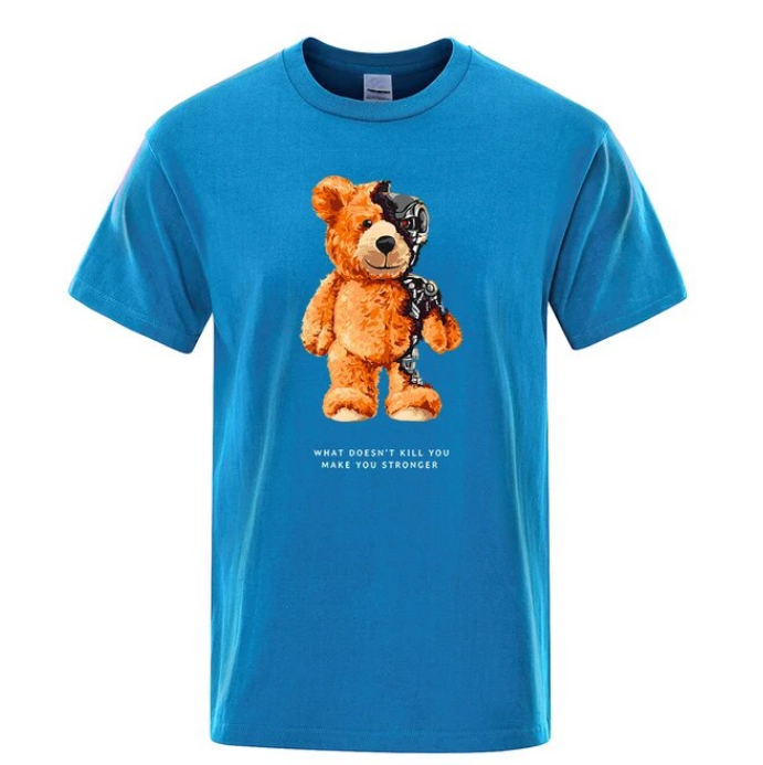 Tshirt Men Short Sleeve Teddy Bear Show You What I Am Really Look