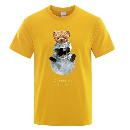 Teddy Bear Imitates American Astronaut Men Women Tshirts