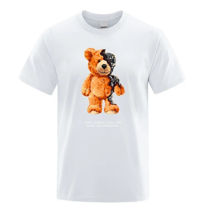 Tshirt Men Short Sleeve Teddy Bear Show You What I Am Really Look