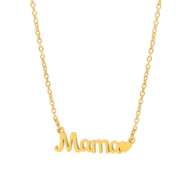 Necklaces Mom Love Heart Letter Pendant Fashion Chain Mother Day