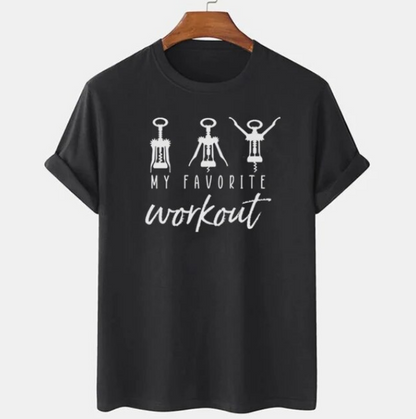 My Favorite Workout Funny Saying Tshirts For Women