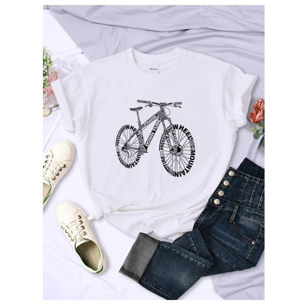 Bicycle Made Of Letters Tshirts