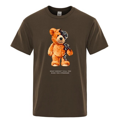 Tshirt Men Short Sleeve Teddy Bear Show You What I Am Really Look