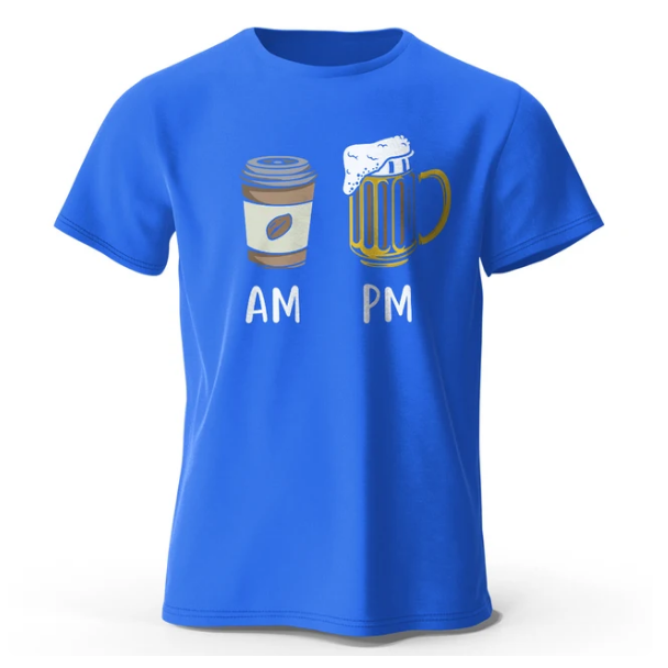 Coffee and Beer Printed Men Tshirt