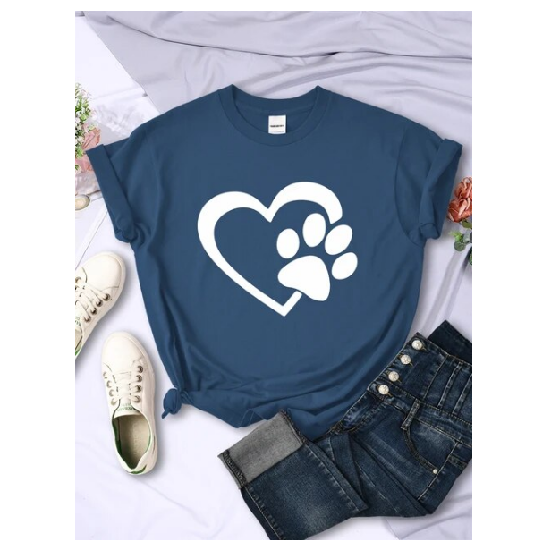 Funny Heart And Hand Palm Pattern Tshirts