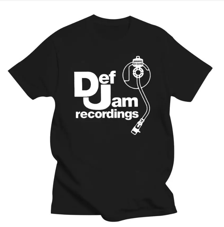 Tshirt Def Jam Recordings Logo Classic Rap Hip Hop