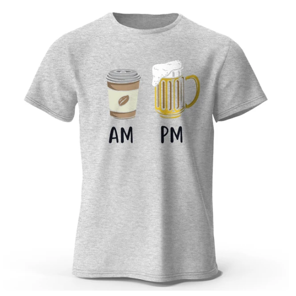 Coffee and Beer Printed Men Tshirt