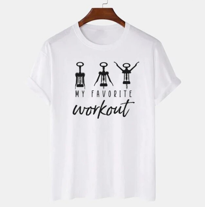 My Favorite Workout Funny Saying Tshirts For Women