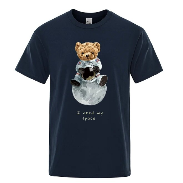 Teddy Bear Imitates American Astronaut Men Women Tshirts