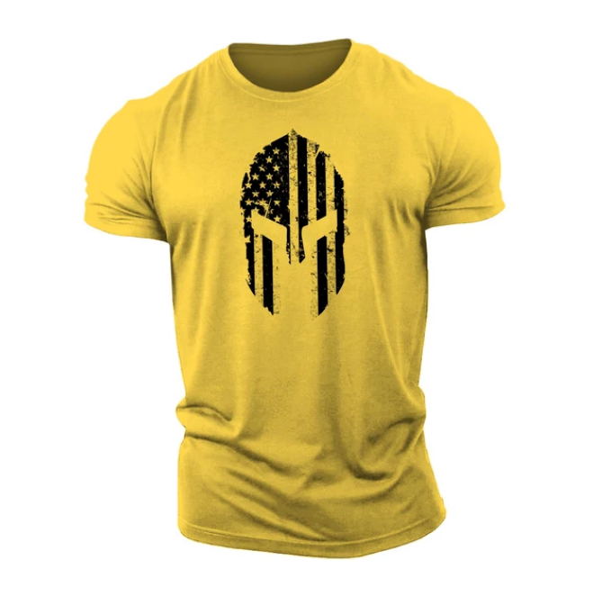 Tshirt 3D Printing Spartan USA Gym