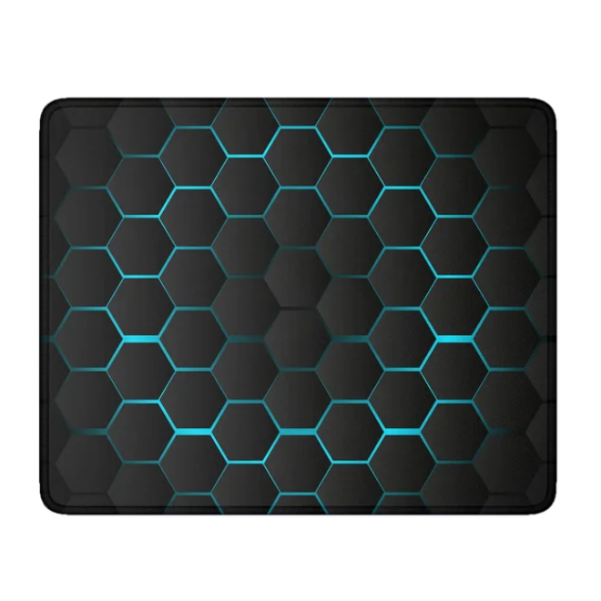 Abstract Black Hexagon Pattern Mouse Pad