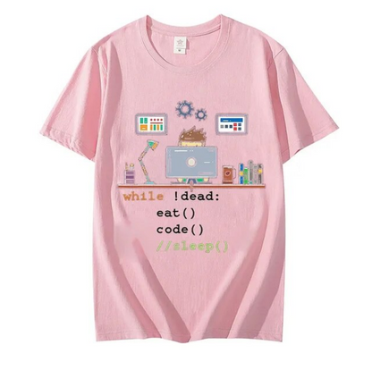 Tshirt Funny Tees Computer Science Python Programmer Eat Code Sleep