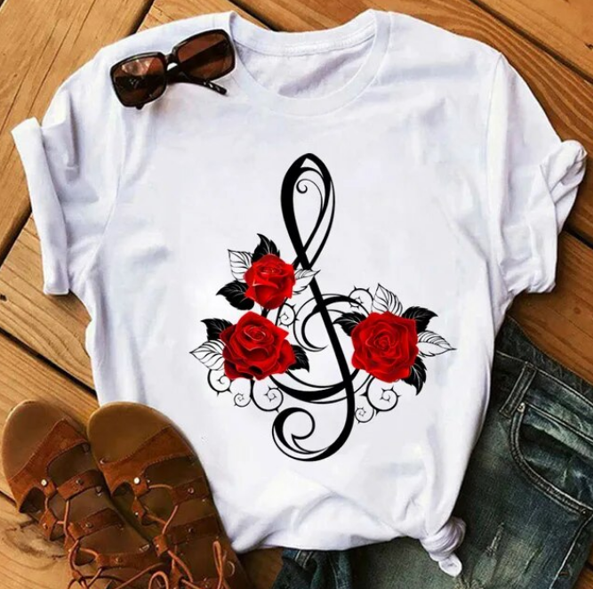 Beautiful Ladies Short Sleeved Tshirt Fashion