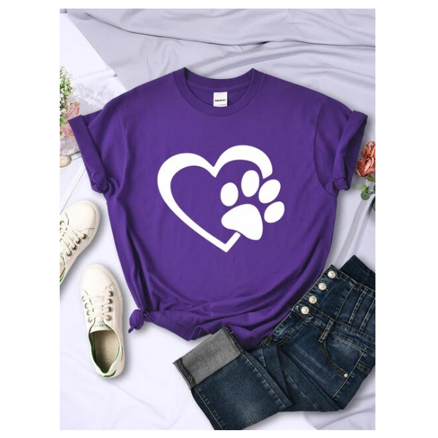 Funny Heart And Hand Palm Pattern Tshirts