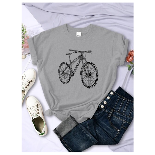 Bicycle Made Of Letters Tshirts