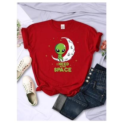 I Need More Space Green Alien Tshirts