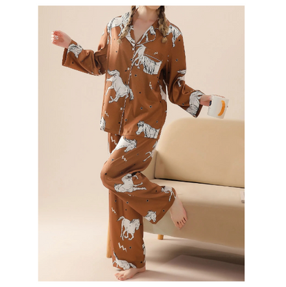 Pajama Set For Women Long Sleeve And Pants