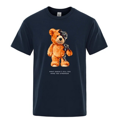 Tshirt Men Short Sleeve Teddy Bear Show You What I Am Really Look