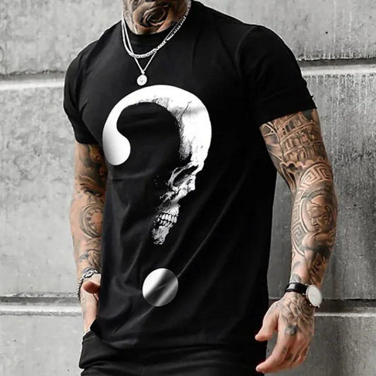 Men Tshirt Summer Fashion Skull Theme 3D Unique