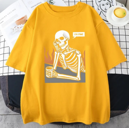 Skeletons In Meditation And Keep Alone Tshirts