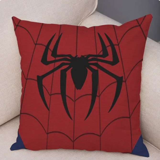 Cartoon Spiderman Polyester Pillow Cover