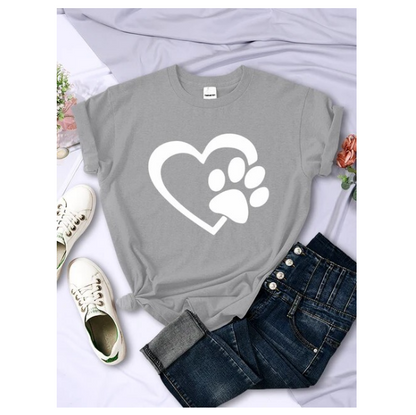 Funny Heart And Hand Palm Pattern Tshirts