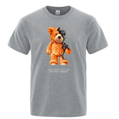 Tshirt Men Short Sleeve Teddy Bear Show You What I Am Really Look