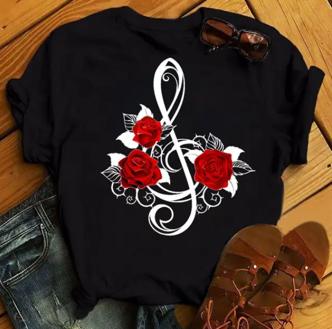 Beautiful Ladies Short Sleeved Tshirt Fashion