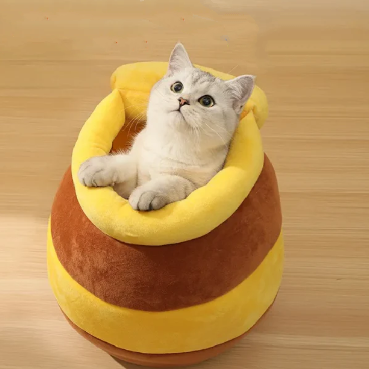 Cat Bed House Removable Plush