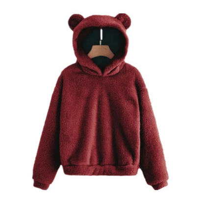 Hoodies Winter Long Sleeve Rabbit Ear Hood Sweatshirt Cute