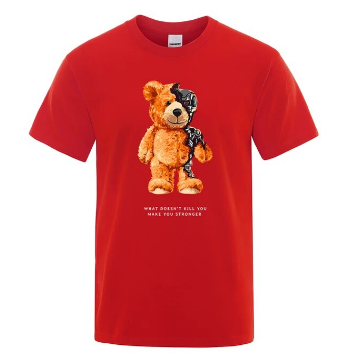 Tshirt Men Short Sleeve Teddy Bear Show You What I Am Really Look