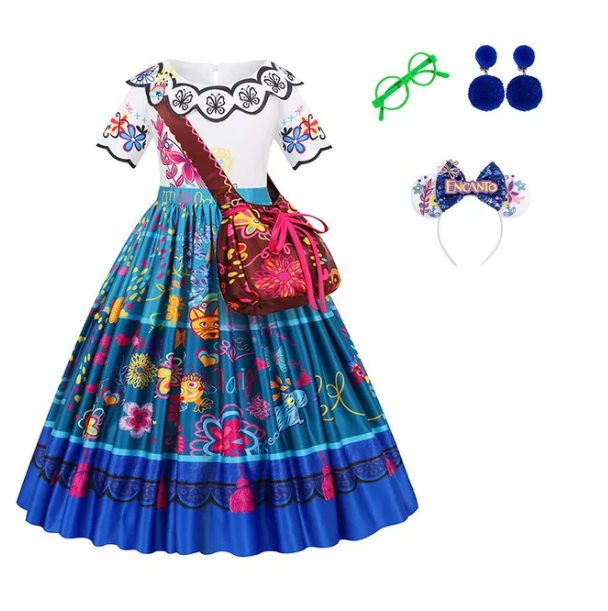 Princess Costume Mirabel Encanto Costume For Girls Kute