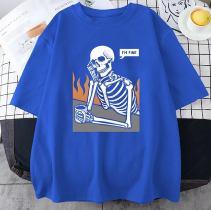 Skeletons In Meditation And Keep Alone Tshirts