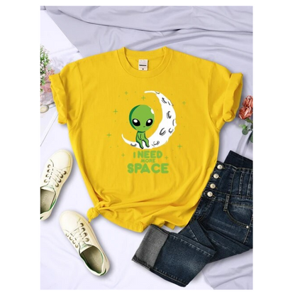 I Need More Space Green Alien Tshirts