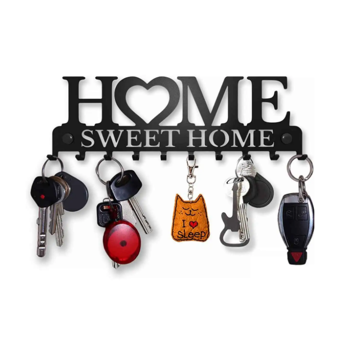 Wall Mounted Sweet Home Decorative Key Holder Wall Hook