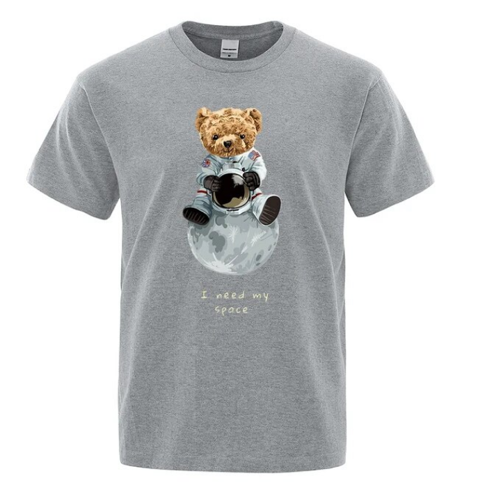 Teddy Bear Imitates American Astronaut Men Women Tshirts