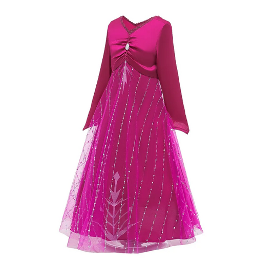 Anna Elsa Princess Dress Snow Queen