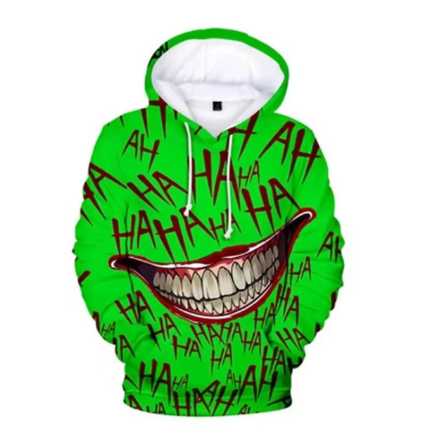 Haha Joker 3D Print Sweatshirt Hoodies