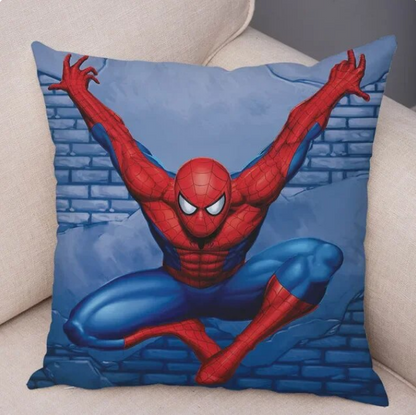 Cartoon Spiderman Polyester Pillow Cover